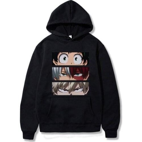 Mens hoodies my hero academia anime sweatshirt women streetwear teens oversized hoodie Youth Hip Hop Casual Sports Pullover Top