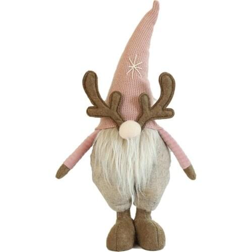 Faceless Forest Old Man Doll Decoration Christmas Decoration Pink Christmas Dwarf Nordic Decoration Doll