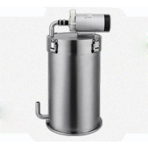 Fish Tank External Bucket Filter Stainless Steel SS304 Aquarium Filter 10W Magnetic Drive Pump fits for 90-120cm Tank