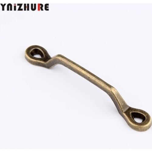 1pc 100*14mm Kitchen Handles Cabinet Knobs Knob Antique Jewelry Box Retro Solid Alloy Handle Storage Vintage Wooden Wine