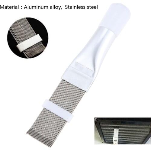 1Pc Stainless Steel Fin Comb Brush For Air Conditioner Blade Cooling Straightening Cleaning Tool AC Condenser Fin Comb