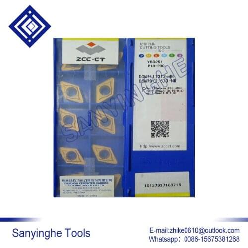 Free shipping high quality 10pcs/lots DCMT11T312-HR YBC251 cnc carbide turning inserts