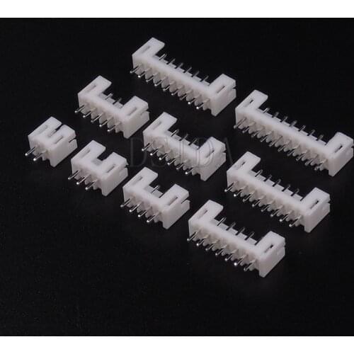 50PCS PH2.0 connector 2.0MM PITCH MALE pin header 2P/3P/4P/5P/6P/7P/8P/9P/10P Straight needle FOR PCB BOARD PH 2MM male connecto
