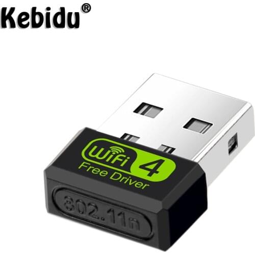 Kebidu Mini PC WiFi Adapter 150M USB WiFi Antenna Wireless Computer Network Card 802.11n/g/b LAN+Antenna Wi-fi Adapters For PC