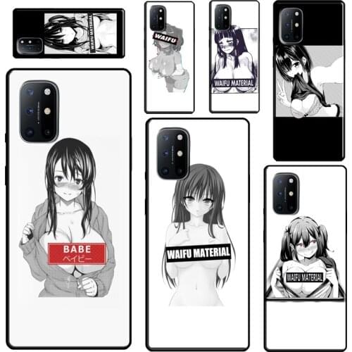 Sugoi Senpai Anime waifu Sexy For OnePlus 9 Pro 8 Pro Nord 8T 9R Case Cover For Realme 8 Pro 6 7 Q3 Pro GT C21 C11 C3