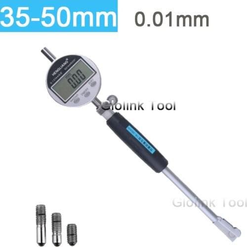 Digital Bore Gauge Hole Diameter Measuring Gauge Bore Gauge Indicator Measurement for Diameter 35-50 mm 0.01mm Measuring Tool