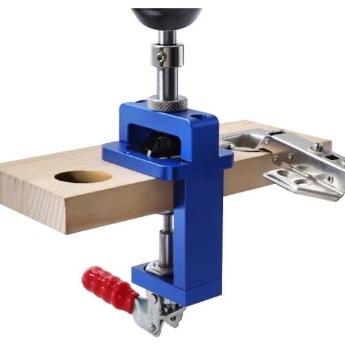 Drill Locator 35mm Hinge Boring Jig Woodworking Hole Drilling Guide Locator With Fixture Door Cabinet Hinge Install Puncher Tool