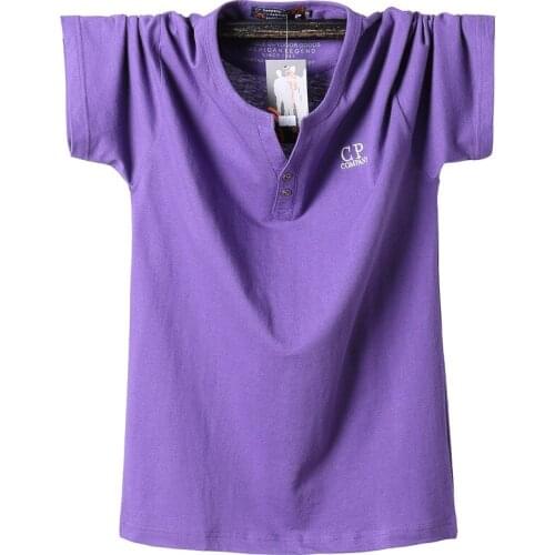 8XL spring new Fashion men plus size short sleeve T shirt Cotton half sleeve for men 120kg people leisure T-shirt L546