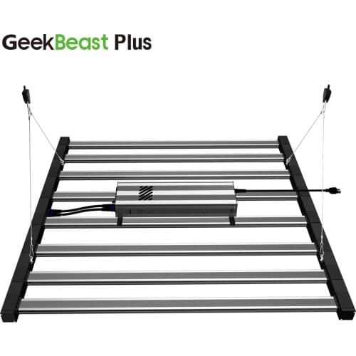 GeekBeast Plus 630W Hydroponic LED Grow Bars Agriculture Light Bar Strips Samsung lm301h 660nm Far Red UV IR Full Spectrum Cathy