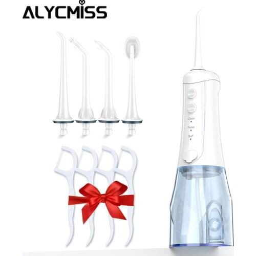 350mL Oral Irrigator Portable USB Rechargeable Water Flosser Dental Teeth Cleaner Cordless Irrigator Water Jet Floss Tooth Pick