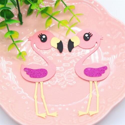 KLJUYP Lovely Flamingos Metal Cutting Dies Scrapbook Paper Craft Decoration dies scrapbooking