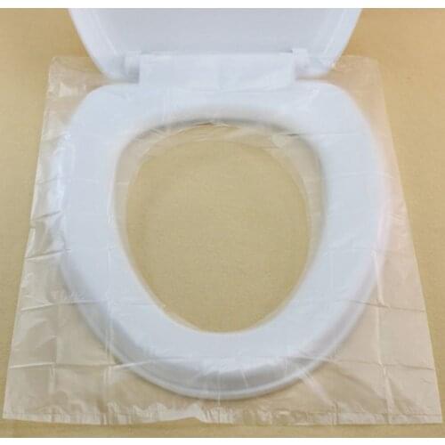 50Pcs/Pack Disposable Toilet Seat Cover Mat Portable Waterproof Safety Toilet Seat Pad For Travel Camping Commuting
