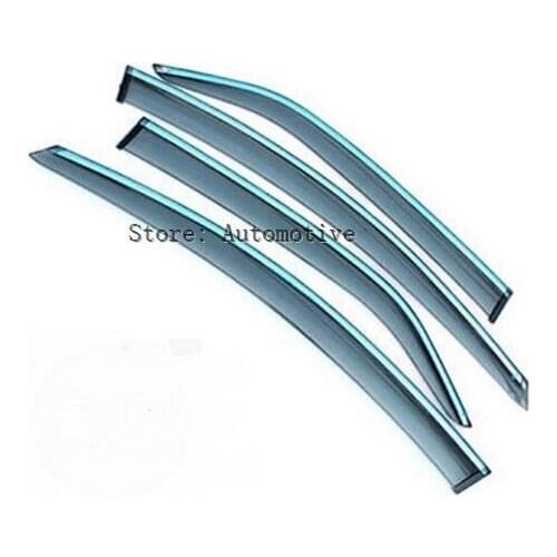 High quality ABS Rain Window Sun Visor Sunvisor Trim Exterior Windows Visor 4pcs For Toyota Camry 2012 2013 2014 2015
