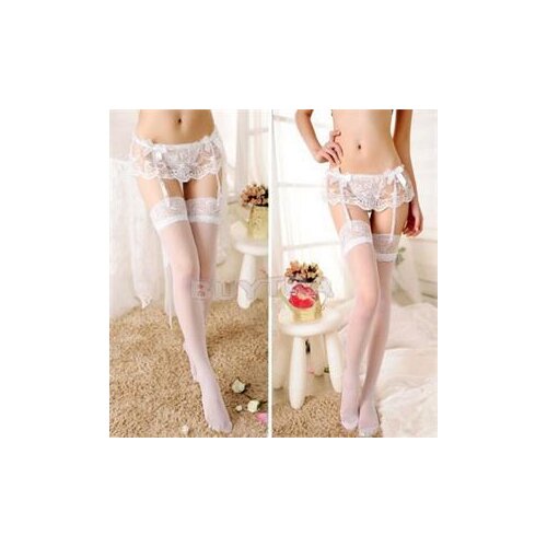 Lace Sexy Lingeries Underwear Sock Solid Women Tracksuit Thong Stocking Suspender Dual Layer Garter Belts Stockings Not Included