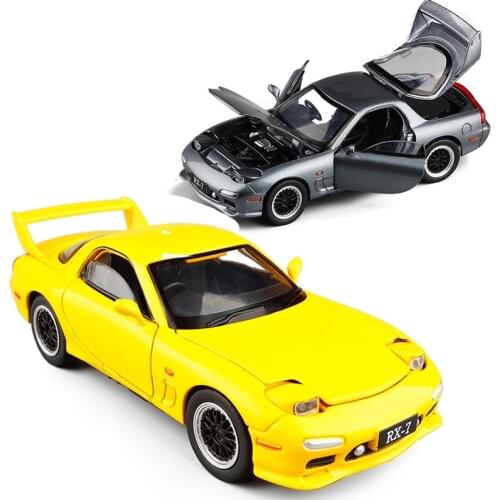 1/32 3 Colors High Simulation RX7 Sports Car Toy Model Alloy Children Toys Genuine Collection Off-Road Vehicle Kids V090