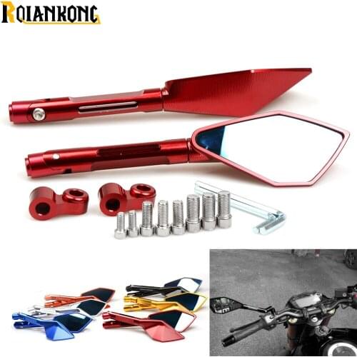 Motorcycle accesorios moto Rearview side Mirrors CNC Aluminum for Yamaha XJ6/DIVERSION XJR 1300/Racer XSR 700 900/ABS xt 600