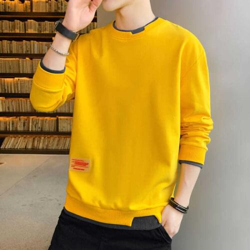 Mens New Tshirt Long Sleeve O-neck Men T-Shirt Autumn Winter Casual Cotton Plus Size Tops Shirts Man Streetwear Harajuku Shirt