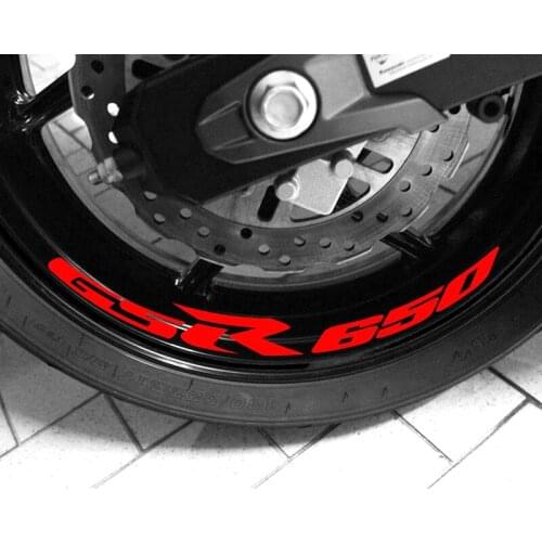 Motorcycle Wheel Sticker Decal Reflective Rim Bike Motorcycle Suitable for SUZUKI GSR 650
