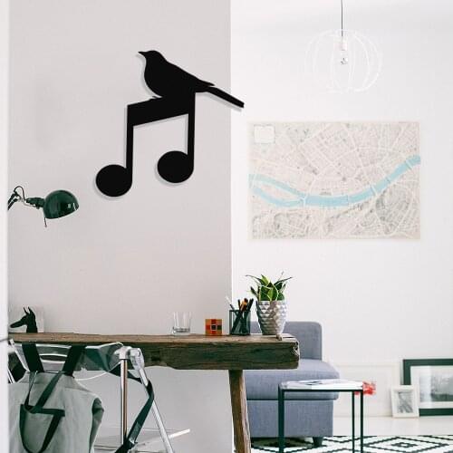 MIGNATIS Note and Bird Waiting On Metal Wall Decor Design ChartKitchen Wall Decor, Office, wall Decorations for Living Room