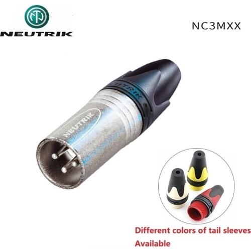 NEUTRIK NC3MXX 3 pole male cannon XLR cable connector with Nickel housing silver contacts