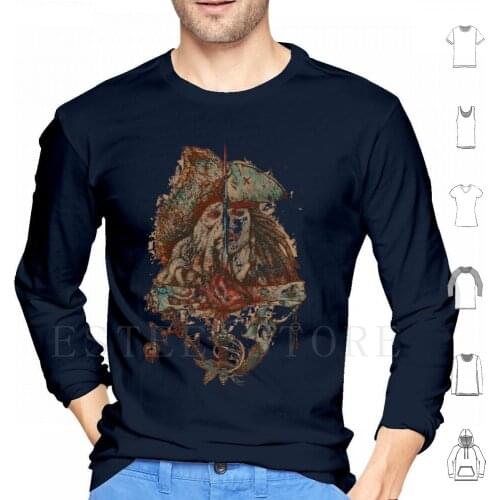 Pirates Hoodies Long Sleeve Pirates Caribbean Davy Jones