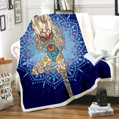 Psychedelic animal Fleece Blanket 3D full printed Wearable Blanket Adults/kids Fleece Blanket drop shippng style -2
