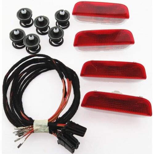 FHAWKEYEQ 1 Set Door Warning Light Cable Harness For VW Golf MK5 MK6 MK7 Jetta Passat B6 B7 Tiguan Touareg 3AD 947 411 7L6868243