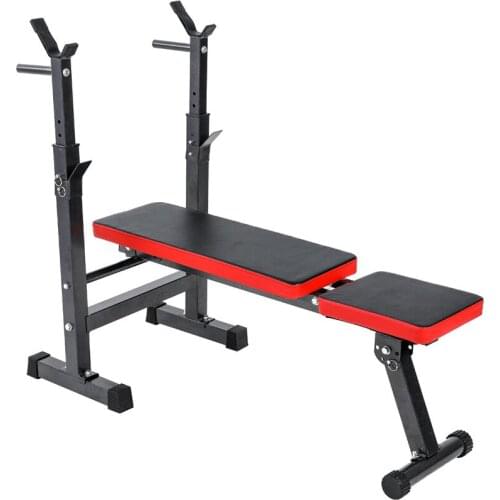 Barbell Bed Foldable Multifunctional Dumbbell Bench Can Be Stored Fitness Equipment Sports Goods Weightlifting Bed Load 250KG XJ