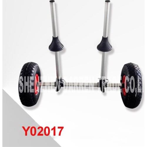 Y02017 Folding Foldable sit-on-top kayak canoe Inflatable Wheels Sand Shopping Trolley kayak trailers aviation aluminum