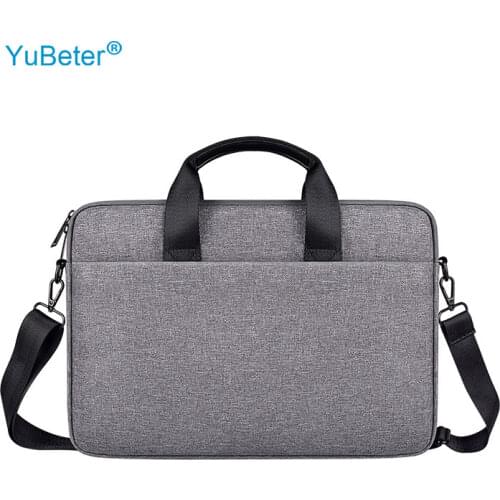 YuBeter Mens Laptop Bag 15 6 inches for MacBook Pro 13 Case 14 15.4 Notebook Womens Briefcase Shoulder bag Handbag Optional
