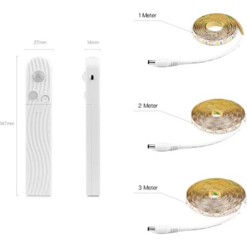 LED Strip Human Body Infrared Sensor Motion Sensor LED Strip Light 1 Meter-60LED Flexible Ribbon Led Light