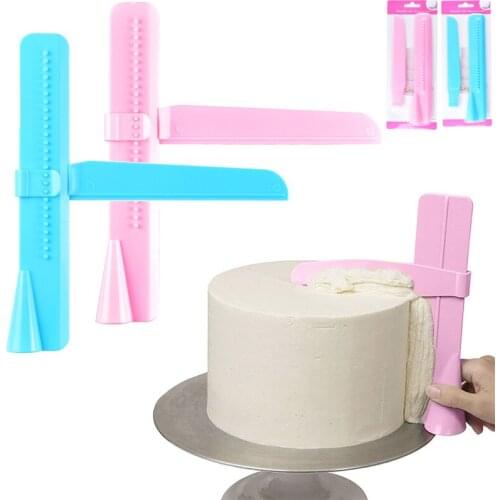 Cake Tool Cream Smoother Fondant Pastry Scraper Adjustable Edge Smoothing Cream DIY Bakeware Kitchen Cake Tool Accessories
