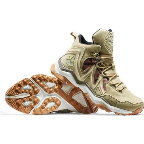 RAX unisex winter outdoor hiking shoes men women genuine leather non-slip waterproof shockproof trekking climbing snow shoes