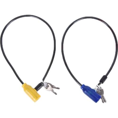 Cycling 8x640mm Cable Anti-Theft Bike Bicycle Scooter Safety Lock With 2 Keys