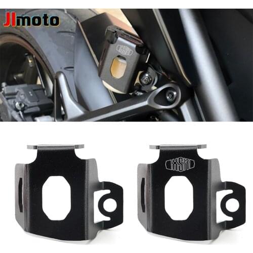 LOGO XSR Motorcycle Rear Fluid Reservoir Guard Cover Protector for Yamaha For Yamaha XSR700 XSR900 XSR 700 900 2017-2020 2021
