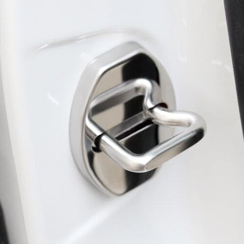 Stainless Steel Door Lock Protective Cover For VW Polo Jetta MK5 MK6 Passat B6 B7 Golf CC Scirocco Tiguan Skoda Fabia Superb