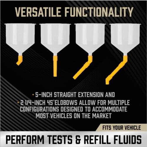 15Pcs Plastic Filling Funnel Spout Pour Oil Tool Spill Proof Coolant Filling Kit D5QE