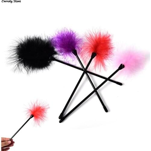 20.5cm Erotic Toy Feather Flirt Clit Tickler Whip Sex Toy Products Bondage Slave Erotic BDSM SM For Couple Women Adult Game