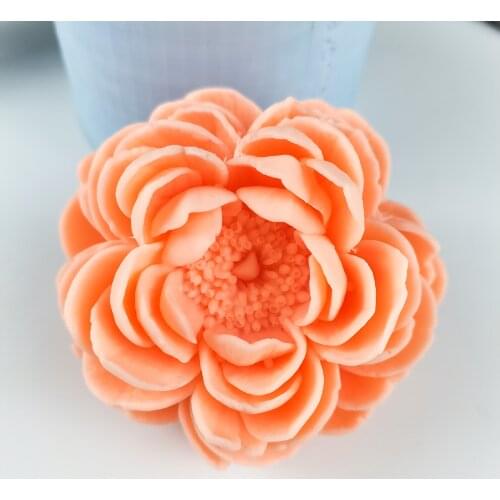 3D Flowers Rose Shape Silicone Mold Cake Chocolate Candle Soap Mould DIY Aromatherarpy Household Decoration Craft Tools