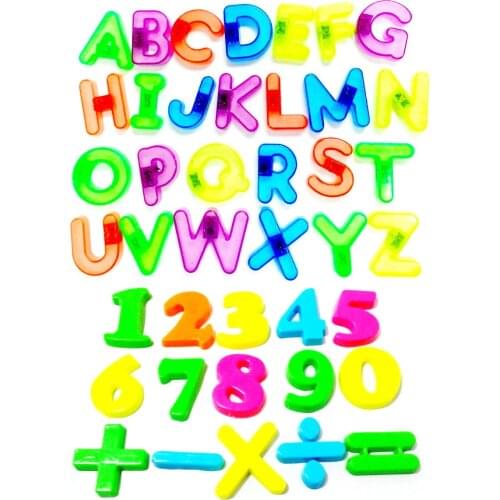 41 piece Magnetic Numbers 0-9 A~Z Letters Alphabet Educational Toys Pre School kids Birthday Party Favor Christmas Gift Souvenir