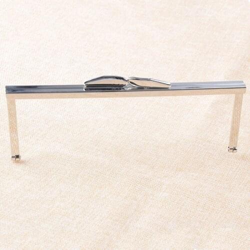 6 3/4 inch silver purse frame Nickel metal purse frames