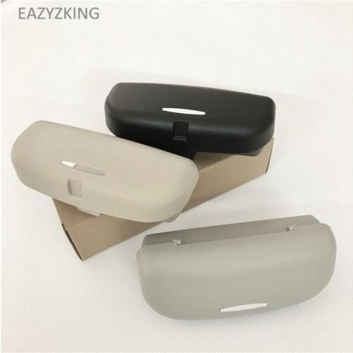 EAZYZKING Car Glasses Case Holder Box For Skoda Octavia Yeti Roomster Fabia Rapid Superb KODIAQ