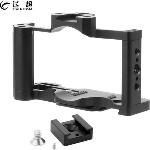 ZV1 Camera Cage Grip Rig for Sony ZV1 Video DSLR Stabilizer Extension Bracket Case for Cold Shoe 1/4 3/8 Arri Mount Vlog Tripod