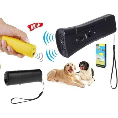 Dog Exterminator Training Anti-barking Stop Barking LED Ultrasonic Drive Without Battery Pet Products Dog Supplies Puppy Stuff