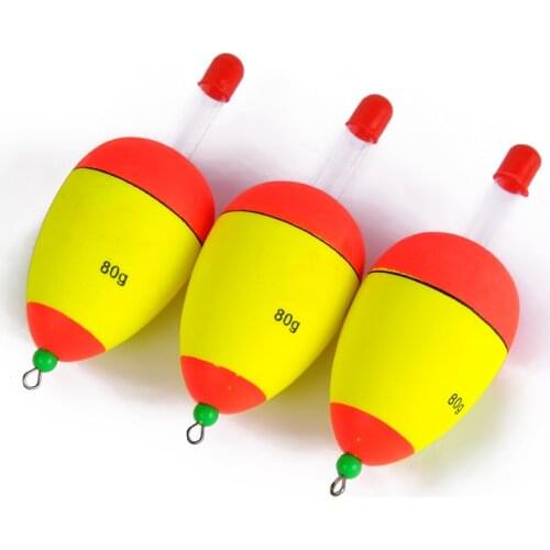 FISH KING 5g 10g 15g 20g 25g 30g 40g 50g 60g 80g Luminous Foam Fishing Floats Night Float EVA Big Foam Float Light Stick Floats