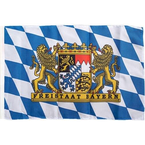 Hot Selling Freistaat Bayern Flag 3x5 FT 150X90CM Banner 100D Polyester Custom Printed Grommets