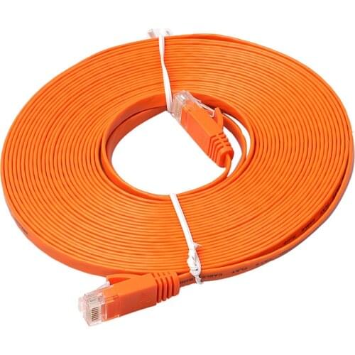 Ethernet CAT6 Internet Network Flat Cable Cord Patch Lead RJ45 For PC Router
