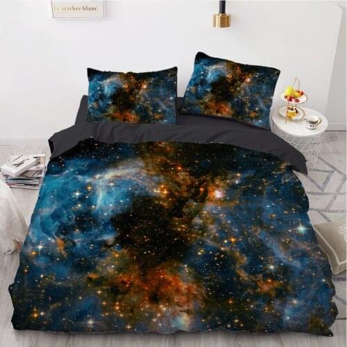 3D Bedding Sets Europe Queen King Duvet Cover Set 3PCS Blanket Quilt Comforter Case Pillowcases Bed Set Galaxy
