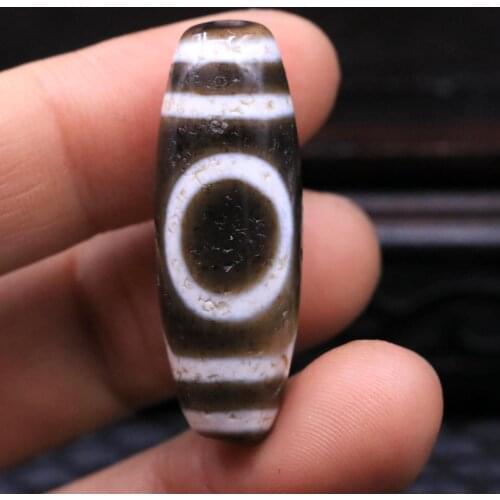 Magic Power Tibetan Old Agate 1 Eye Peak dZi Bead Totem 39MM Pendant Amulet AA Talisman Talisman A LKbrother Sauces Top Quality