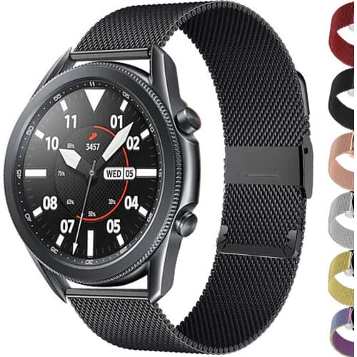 Milanese Loop For Samsung Galaxy watch 3 45mm 41mm/Active 2/46mm/42mm Gear S3 Frontier 20mm 22mm bracelet Huawei GT/2/2e band